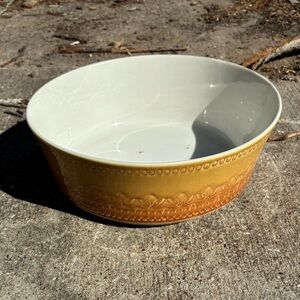Ceramic Serving Bowl in Yellow-Orange